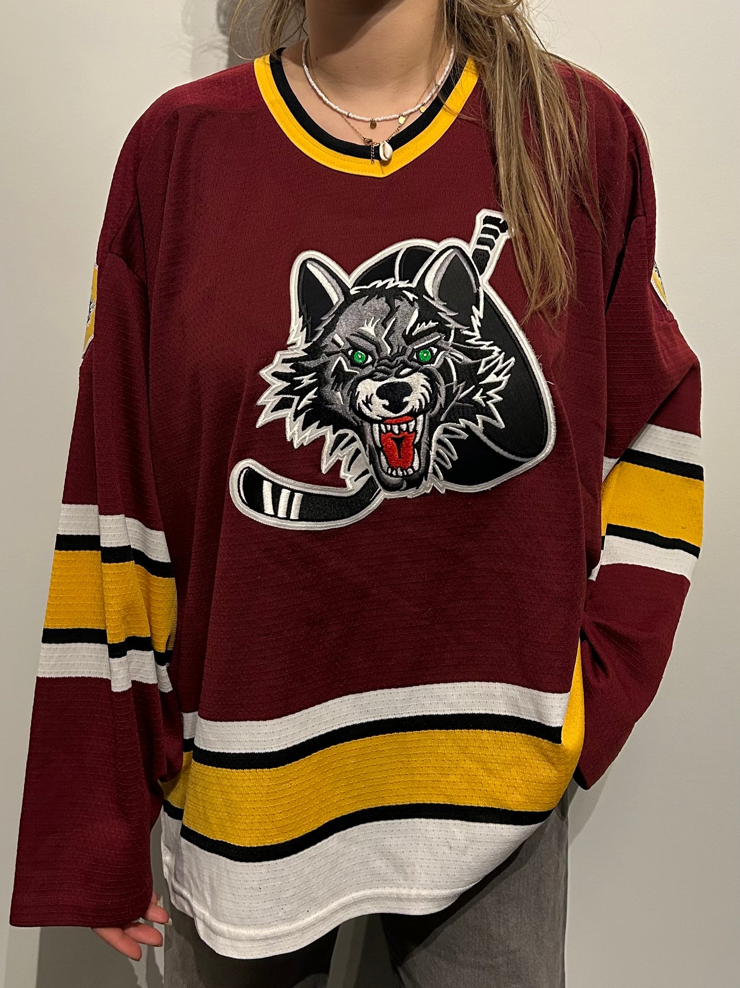 NHL Chicago Wolves vintage longsleeve jersey