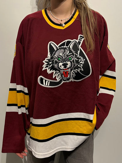 NHL Chicago Wolves vintage longsleeve jersey