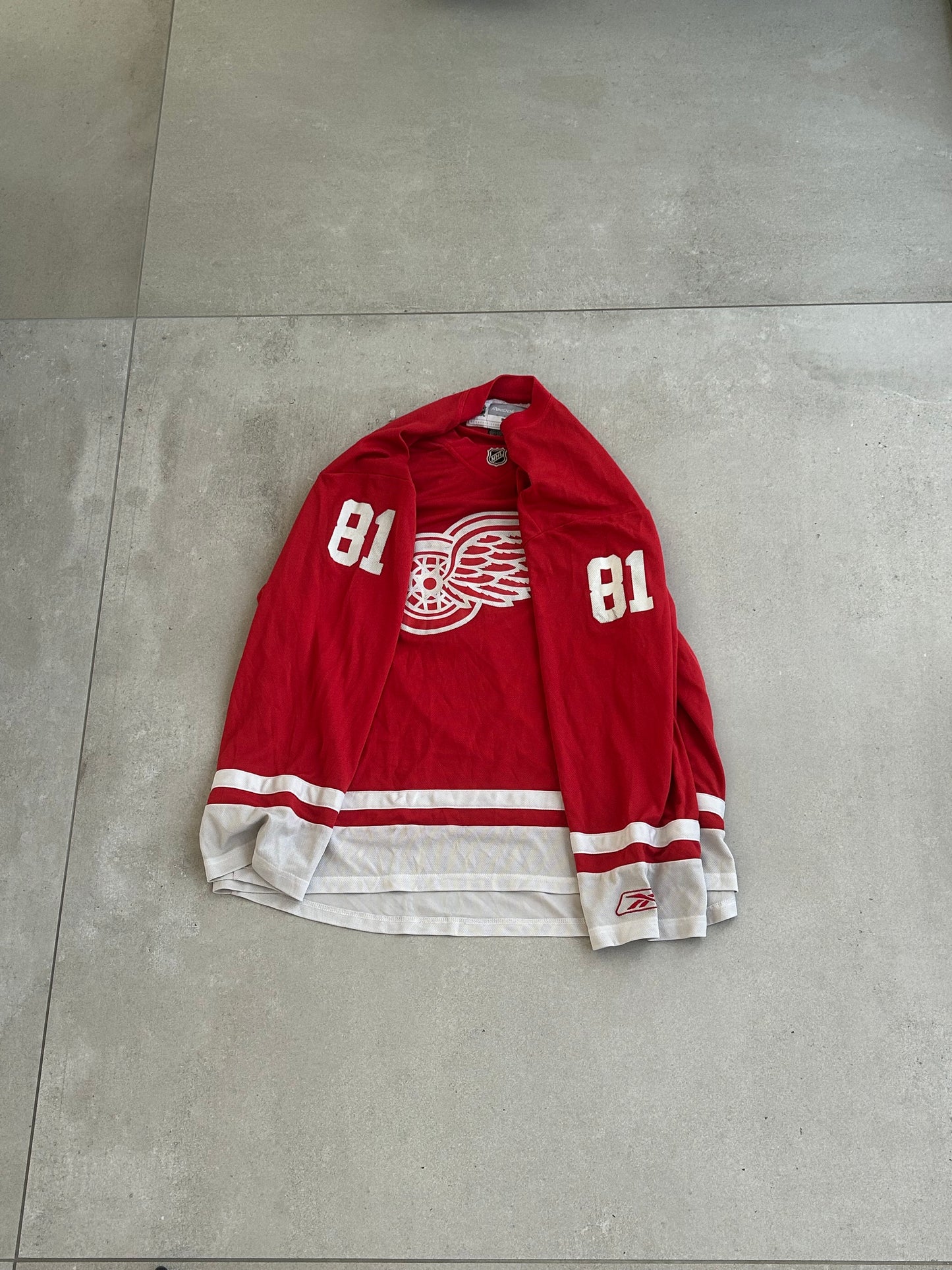 NHL Detroit Red Wings Hossa longsleeve jersey