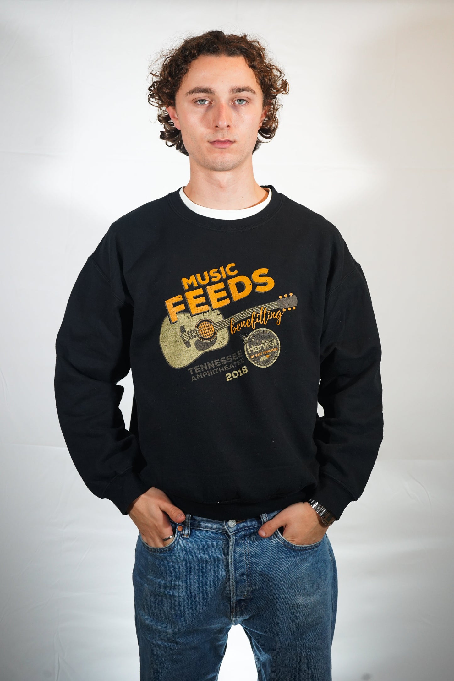 Vintage Music Feeds sweater (L)